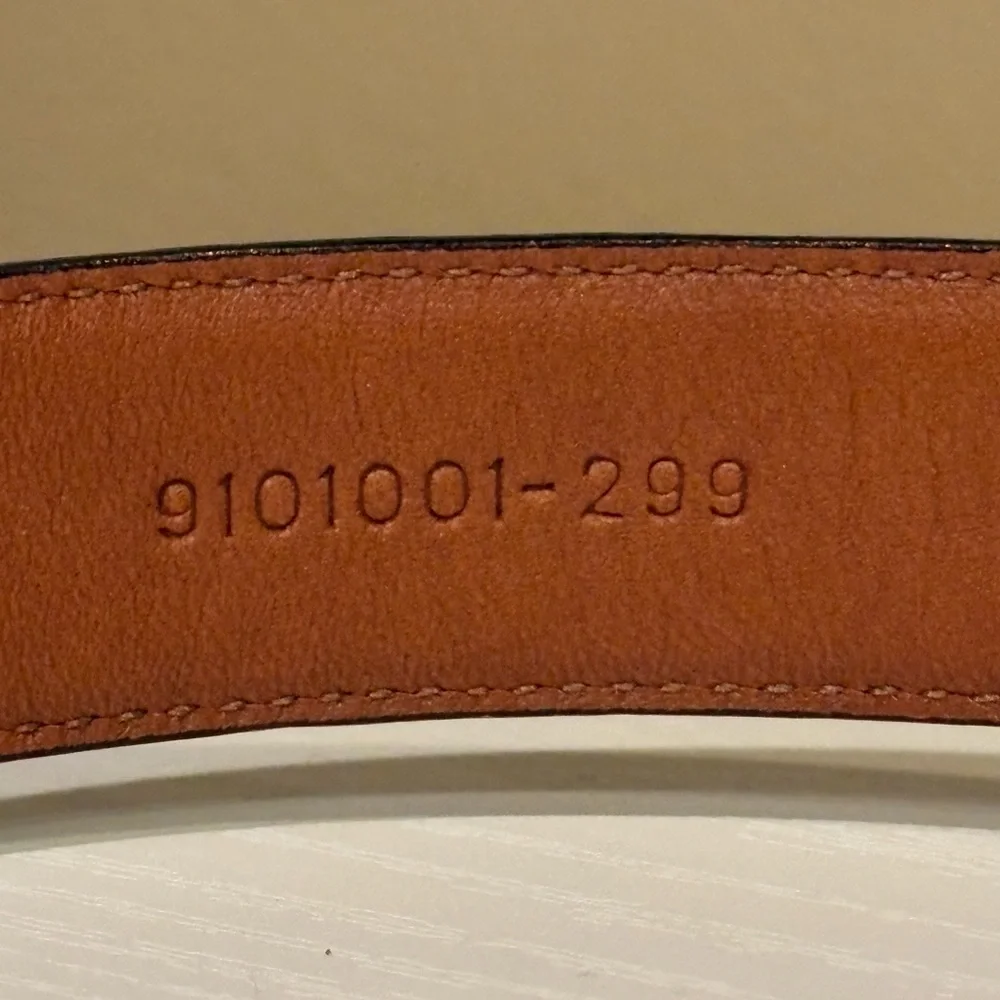 Lauren, Ralph Lauren croc embossed men's belt size small - Picture 3 of 5